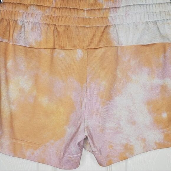 ADIDAS Women's Tie-Dyed Effect Shorts summer short - Picture 7 of 10
